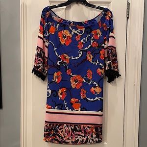 Tunic-style floral dress (XS) ISLE by Melis Kozan